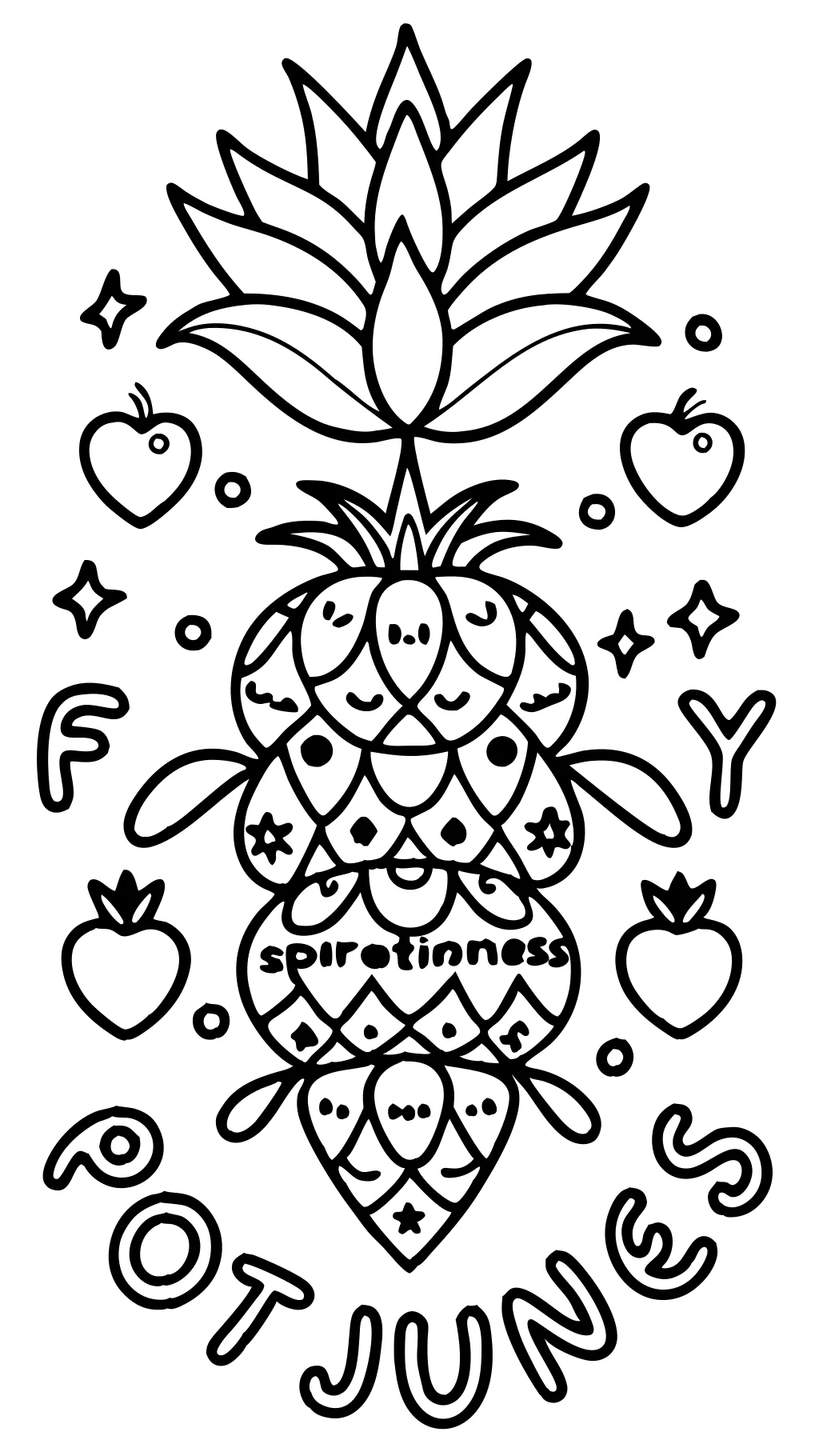 coloring page fruit of the spirit